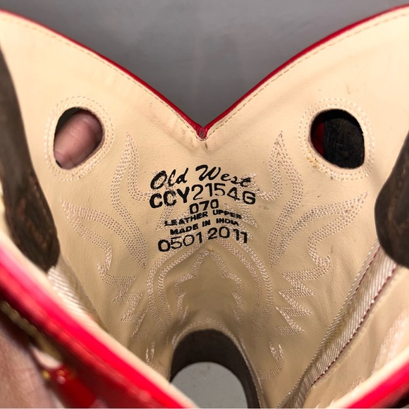 NEW Old West Roper Boots Leather Size 070 Women's CCY2514G - Picture 5 of 5